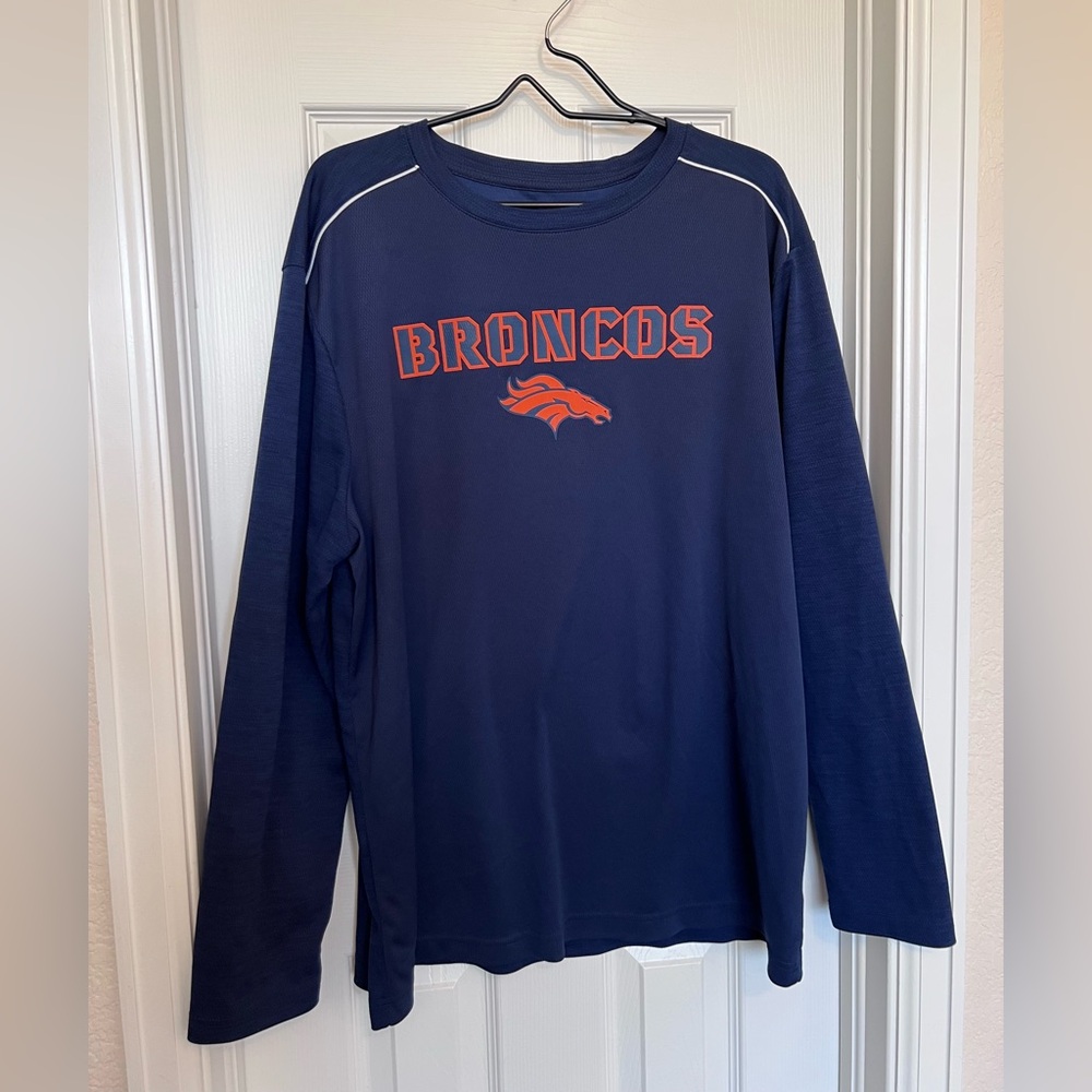 Broncos Colorado NFL Team Apparel Navy Shirt